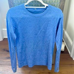 Lululemon Ribbed Long Sleeve (Blue)
